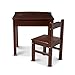 Melissa & Doug Child’s Lift-Top Desk & Chair, Kids Furniture, Espresso, 2 Pieces, 16.1” H x 23.6” W x 23.2” L