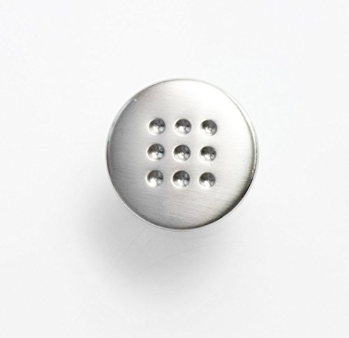 pomolo finitura acciaio inox pomolo per mobile pomolo per armadio acciao inox look, diametro 30 mm, altezza 26 mm