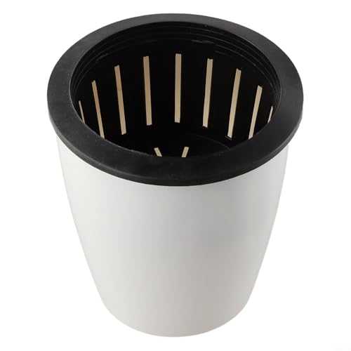 Zilimontt Vaso da fiori pigro serie imitazione porcellana, in plastica, autoirrigante, con corda di cotone, per piantare il terreno in casa, giardino, vita all'aperto (XL)