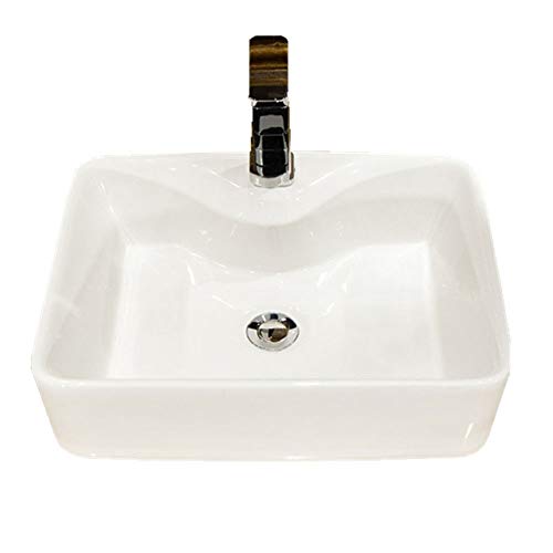 Bassin de lavage rectangulaire blanc : fini le calcaire avec ce lavabo céramique à poser