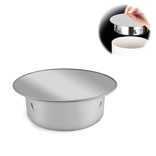 HERKINDNESS Griglia Camino, Copertura del Camino Acciaio Inossidabile, Tappo per Foro Camino 100 mm, Tenuta Forte, Copertura Camino per Tubi Forno Standard con Diametro 100 mm
