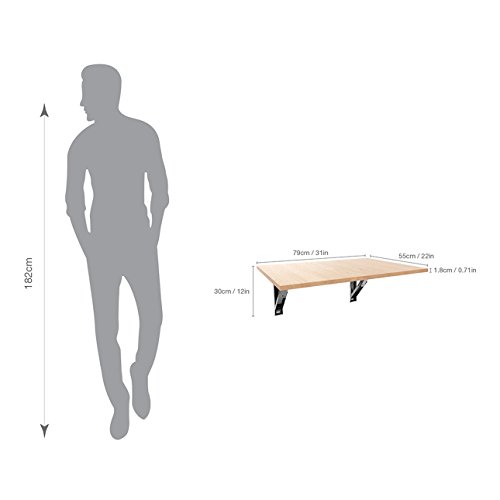 Image of Foldder Wall Mounted Folding Table (31 inchx 22 inch)