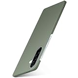 moex für Samsung Galaxy A37 5G Hülle Ultra Dünn, Schutzhülle mit erhöhtem Kameraschutz, Slim Cover Hardcase Backcover, Dünnste Handyhülle Minimalistisch Alpha Hülle, Matt Oliv