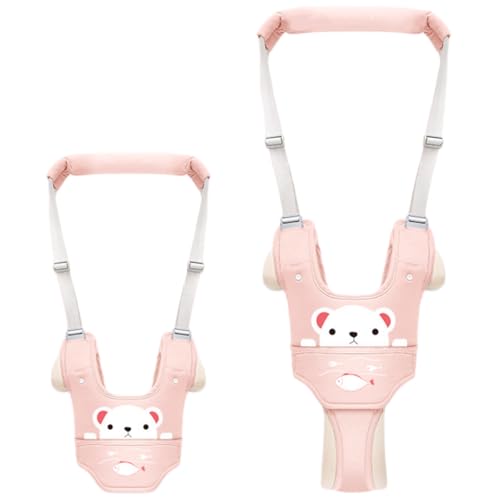 Redini Primi Passi Bambino 6-36 Mesi, Imbracatura Sicurezza Traspirante Regolabile, Imbracatura Sostegno Portatile con Bavaglino, Imbracatura Primi Passi per Neonati Senza Dolori