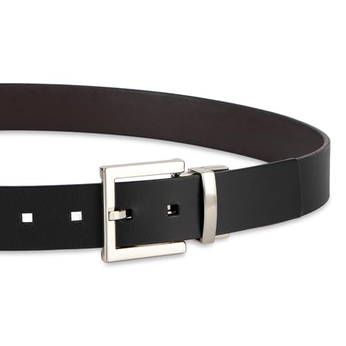 Image of Calvin Klein Men's Reversible Leather Belt - 2‑in‑1 Versatile Modern Style