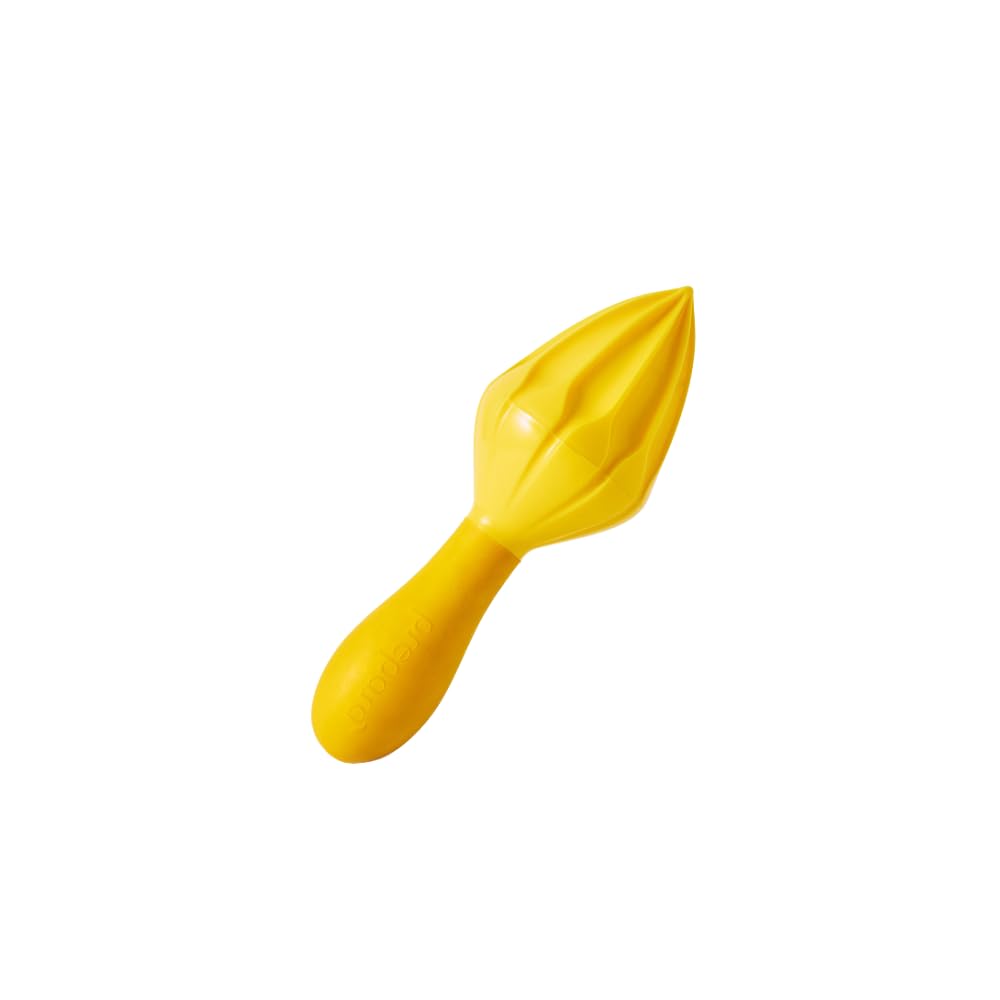 Prepara Juicy Juice Manual Hand Citrus Reamer for Lemons, Limes, and Oranges,Yellow