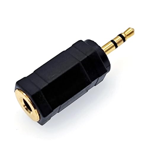JZK Adaptateur jack 3,5 mm vers 2,5 mm, prise femelle 3,5 mm vers prise mâle 2,5 mm, prise casque standard adaptateur stéréo, convertisseur d'extension