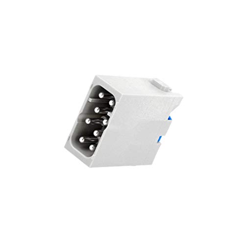 Module mâle Quick Lock HAN 8 loquets 16A 400V pour connecteur industriel 09140082633