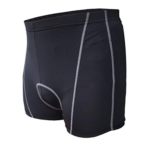 Velomayka 2-Pack Cycling Underwear 3D Padded Gel Riding Cycling Shorts Padded Pants,Breathable, Comfortable, (L, 2-Pack)