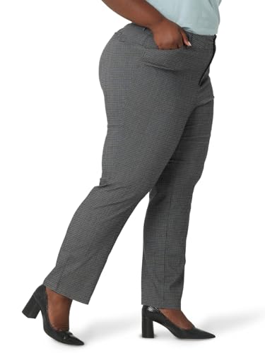 Image of Lee Women's Wrinkle Free Relaxed Fit Straight Leg Pant