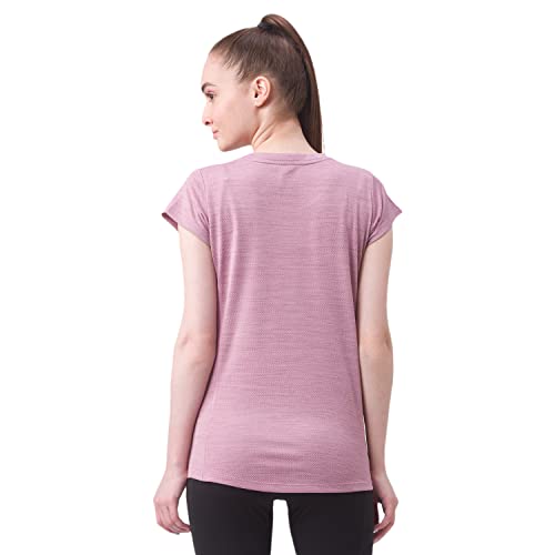 Image of berge' Ladies Jacquard Polyester Dry Fit Textured Western Shirts & Tshirts for Women, Quick Drying & Breathable Fabric, Gym Wear Tees & Workout Tops|Half Sleeve T-Shirt|Running Tshirts for Women