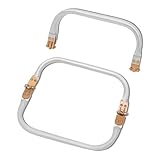 YTKavq 7' Purse Frame,Rectangle Purse Hardware with Frame Kiss Lock for DIY Purse Making Supplies & Sewing Bag Clutch Crafts 2pcs