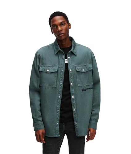 KARL LAGERFELD JEANS Men's Denim Overshirt Shirt