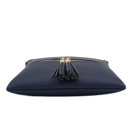 Image of DELUXITY Lightweight Medium Crossbody Bag with Tassel | Lightweight