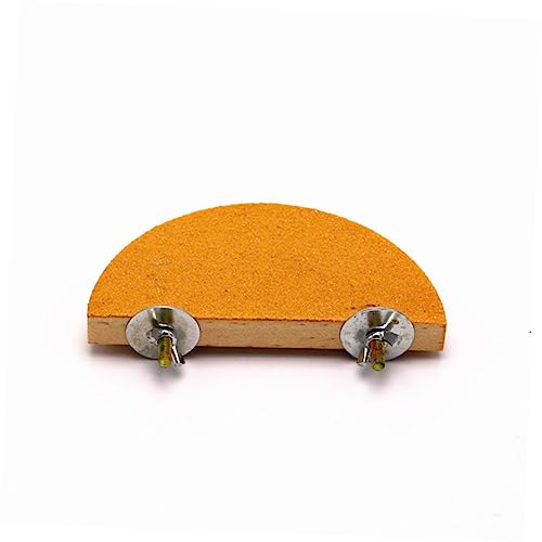 MERRYHAPY 2個 オウムの木の踏み台 犬のおもちゃ 鳥のとまり木 うさぎ ペットのネズミのおもちゃ 鳥の餌台スタンド ネスティング 鳥のオウム 小動物スタンド 半円スタンド 鳥の木の踏み板 竹