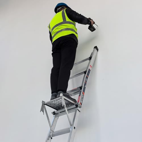 Bestep Ladder Work Platform, Anti-Slip Ladder Accessory for Multi-Position ladders, Tool Tray Accessory with Perforated Design,Aluminum, 375 lbs Weight Rating, (Q5750000C) by Bestep - Used condition - Image 8