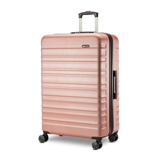 Amazon Basics 30" Hardside Luggage, Rose Gold