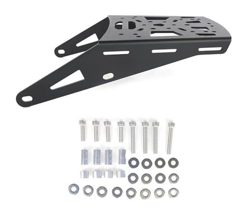 Porte-bagages moto pour Yamaha XT250 finition noire haut de gamme dossier inclus
