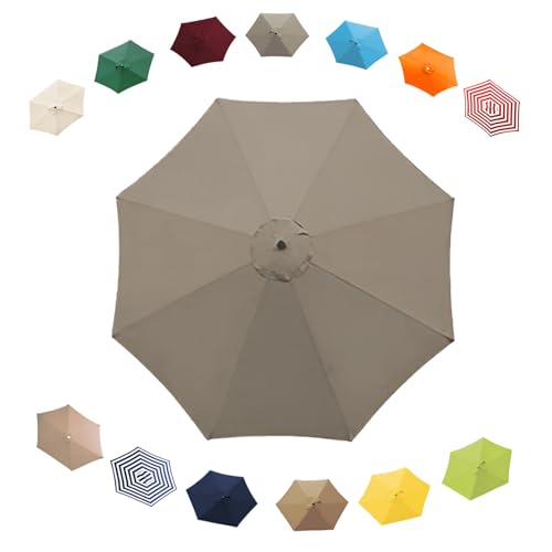 Cubierta para sombrilla de 270 cm con 6 varillas para patio y mesa exterior