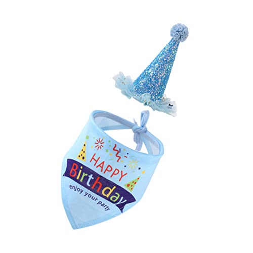 Balacoo 1 Conjunto acessório de aniversário para animais de estimação acessório para animais de esti