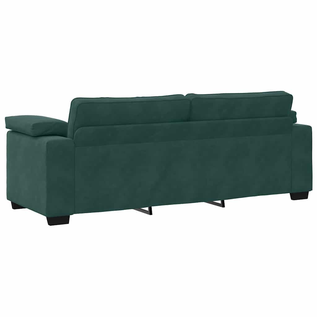 Divano a 3 posti, larghezza 178 cm, in velluto, comodo divano imbottito per soggiorno, robusto e moderno, facile da montare
