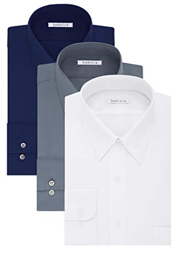 Image of Van Heusen Men's Big Fit Poplin Dress Shirt (Big & Tall)