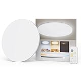 Antree LED シーリングライト 18畳 20畳 65W 8450lm 調光調色 赤外線リモコン操作 豆電球常夜灯 薄型 天井照明器具 電気 蛍光灯 18畳 20畳 寝室/和室/洋室 リビング/キッチンに適用 白枠（アプリ操作機能なし）