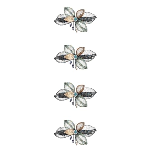 Barrette à cheveux cuivre FRCOLOR en lot de 4 pièces pour coiffure élégante de femmes