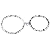SNONESIY 2 Stück Partnerarmbänder Edelstahl Paar Armbänder Geschenk für Paar Armbänder...
