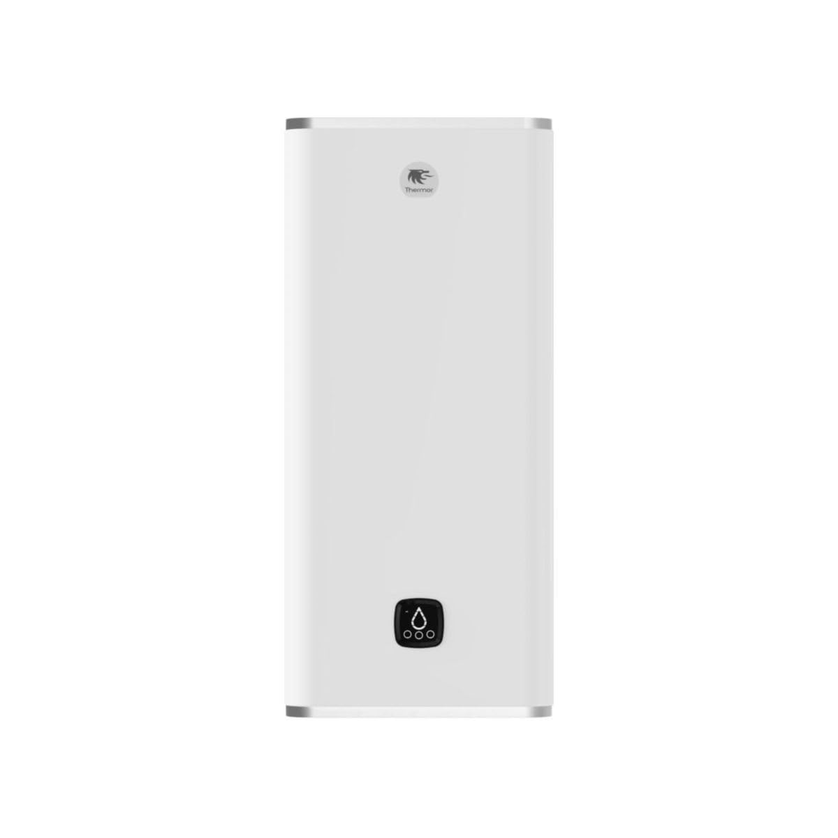THERMOR, Chauffe-​eau électrique Blanc Vertical ou Horizontal Multiposition, 65 Litres, Temps de chauffe : 2 h 52 min, 490 mmx1090 mmx290 mm. Poids : 32,​5 kg. Idéal pour 1 adulte et 1 enfant