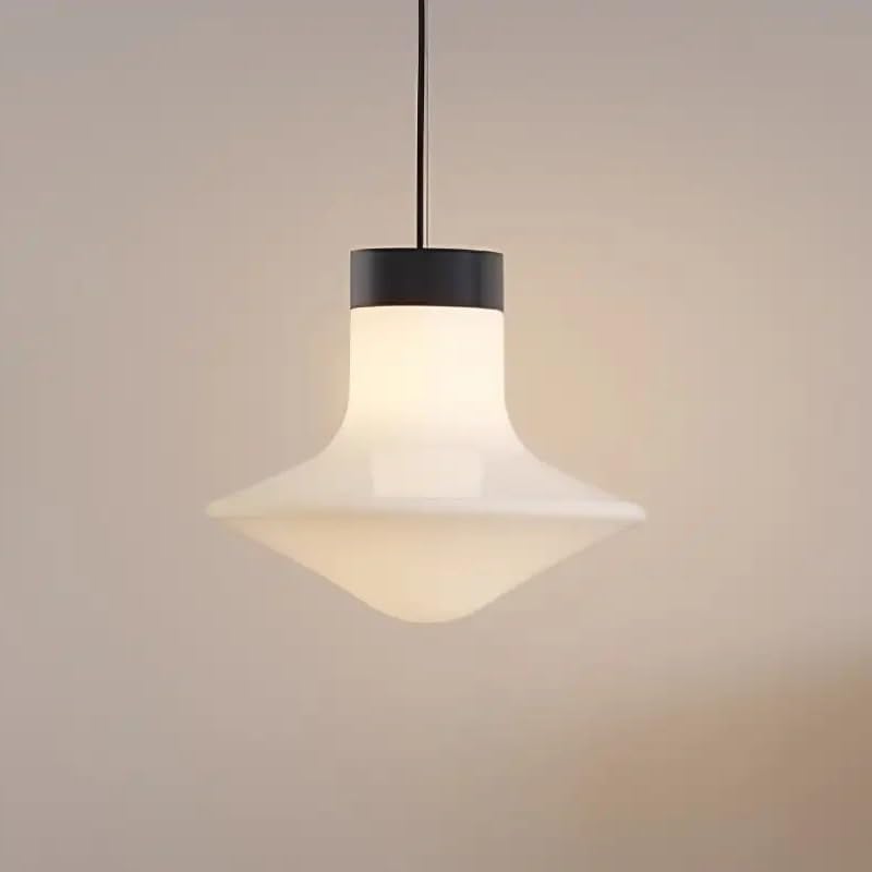 Lampe suspendue en verre blanc moderne luminaire table à manger