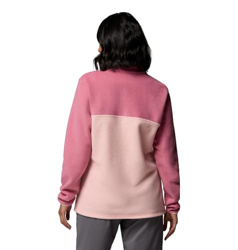 Image of Columbia Womens Benton Springs Half Snap II Pull Over Fleece Jacket, Dark Stone /Canoe /Vintage Blue, 3X