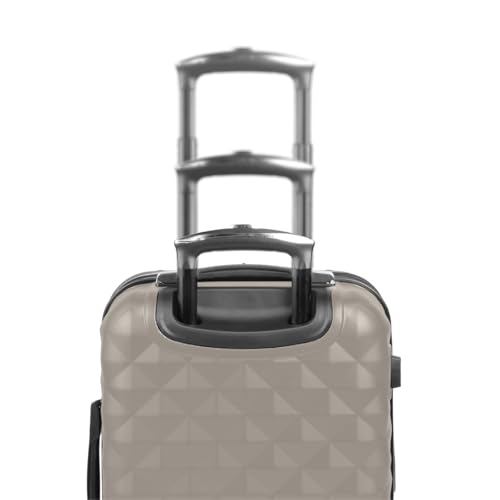 Image of Kenneth Cole REACTION Diamond Tower Collection Lightweight Hardside Expandable 8-Wheel Spinner Travel Luggage, Rye, 20-Inch Checked