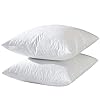   24x24-Euro-Throw-Pillow-Inserts-Down-Feather-Pillow-Inserts-Cotton-Fabric-Set-of-2-White