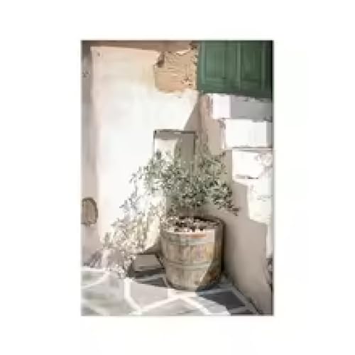 Pósteres y grabados fotográficos de arquitectura antigua de Puglia, imágenes de pared neutras de estilo bohemio para viajes, pintura artística en lienzo, decoración, 60 x 110 cm x 3, sin marco - imagen 4
