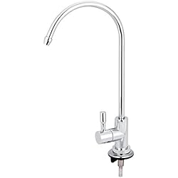 Purificador De Agua Comercial Grifo de agua de 1/4 '', aleación de zinc Grifo para fregadero de cocina Grifo purificador de agua potable Rotación de 360 ° para agua potable comercial o de barra de cocina