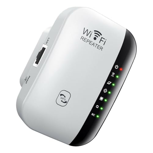FUNNETOYU Ampliador Wi-fi de 300 Mbps para Hogar Diseño Compacto, Expansión de Señal Inalámbrica, Seguridad de Red Avanzada y Cobertura para Grandes Viviendas