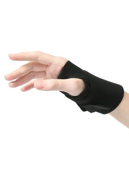 ZEDAN Elastic Blend Arthritis Wrist Band Support For Men & Women With Thumb Sports Injuries | Hand Support, Brace For Pain Relief Supporter Fit Right Left Hands, Free Size (Black) (B0CM9YGG9P) Amazon Price History, Amazon Price Tracker