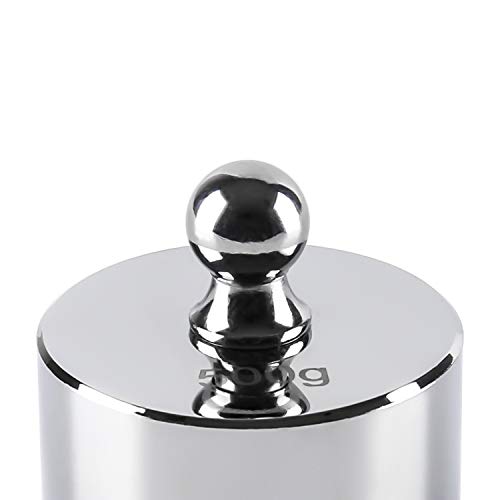 HORIZON 8 PCS 1000g Calibration Weight Set (10g, 20g,20g,50g,100g,100g,200g,500g) with Storage Case and Tweezers for Digital Scale Balance Science Lab Educational Weights