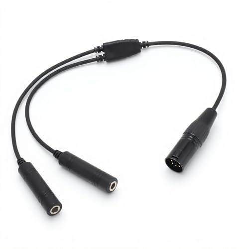 Adaptateur GA vers XLR 5 broches Tosuny convertisseur casque aviation double prise