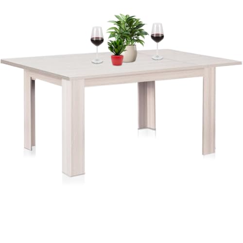 Shally Dogan Tavolo Allungabile Sala da pranzo Olmo da 110 x 70 cm a 150 x 70 cm, Design Moderno, Estensibile Salvaspazio, Ideale x Sala Pranzo, Soggiorno, Cucina, Arredamento Interni (Olmo)