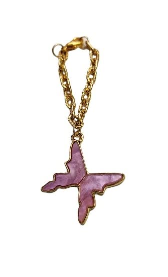 morel STURDY GOLDEN CHAIN WITH PINK COLOR BUTTERFLY SHAPE PENDANT WATCH CHARM WATCH ACCESSORIES, GIFTABLE FOR GIRL AND WOMEN. (B0BFJ1G2Q4) Amazon Price History, Amazon Price Tracker