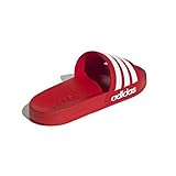 Slip-On-Design adidas Herren Adilette Shower Slipper, Rot, 43 EU