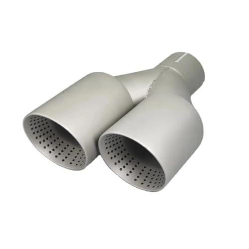 Embout pot d'échappement en acier inoxydable mat double pour voiture GTI