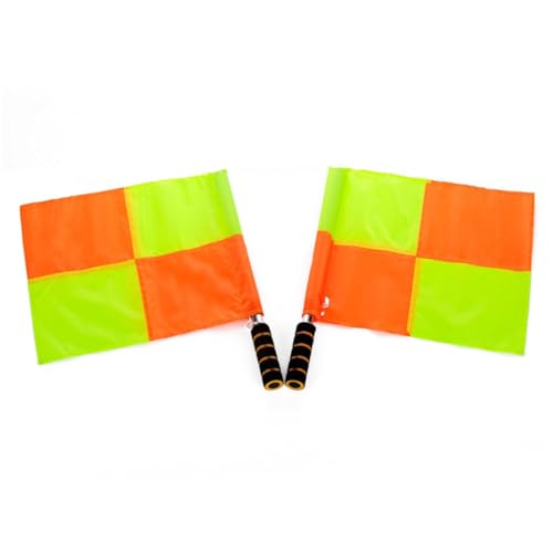 KOMBIUDA Flag Kit Yellow Flag Match Hand Signal Sport Accessories Lightweight for Easy Carrying