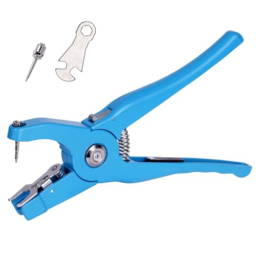 KHEARPSL Cattle Ear Tagger Universal Livestock Ear Tag Pliers Applicator