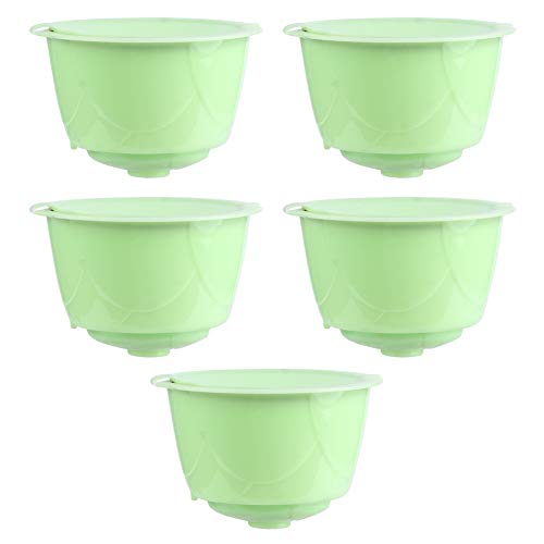 Cápsula de café Reutilizable, Taza de Filtro de Cápsula de café Recargable Reutilizable, Juego de Filtros de Cápsula de café Reutilizables de 5 Piezas Accesorios para Máquina de