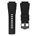 unilabo Rubber Watch Band Compatible for Bell & Ross B&R BR-01 BR01 BR-03 BR03 Diver Silicone Strap Replacement for men and women wirst watchband (Black Buckle)