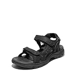 DREAM PAIRS Women's Walking Sport Athletic Sandals,Ladies' Comfort Open Toe Casual Outdoor Hiking Summer Shoes,Size 6,Black,SDSA2401W