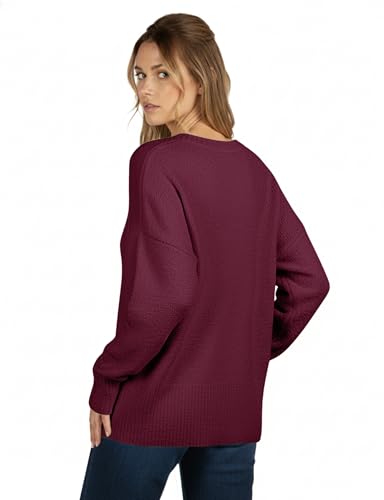 Image of Buauty Womens Oversized Long Sleeve Crewneck Fall Sweaters Chunky Fuzzy Knit Pullover Clothes 2025 Trendy Outfits